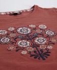 T-shirts - Longsleeve met geborduurde bloemen