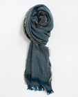 Blauwgroene sjaal met patroon - null - JBC
