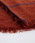 Breigoed - Terracotta sjaal met ruiten
