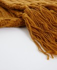 Breigoed - Mosterdgele sjaal met franjes