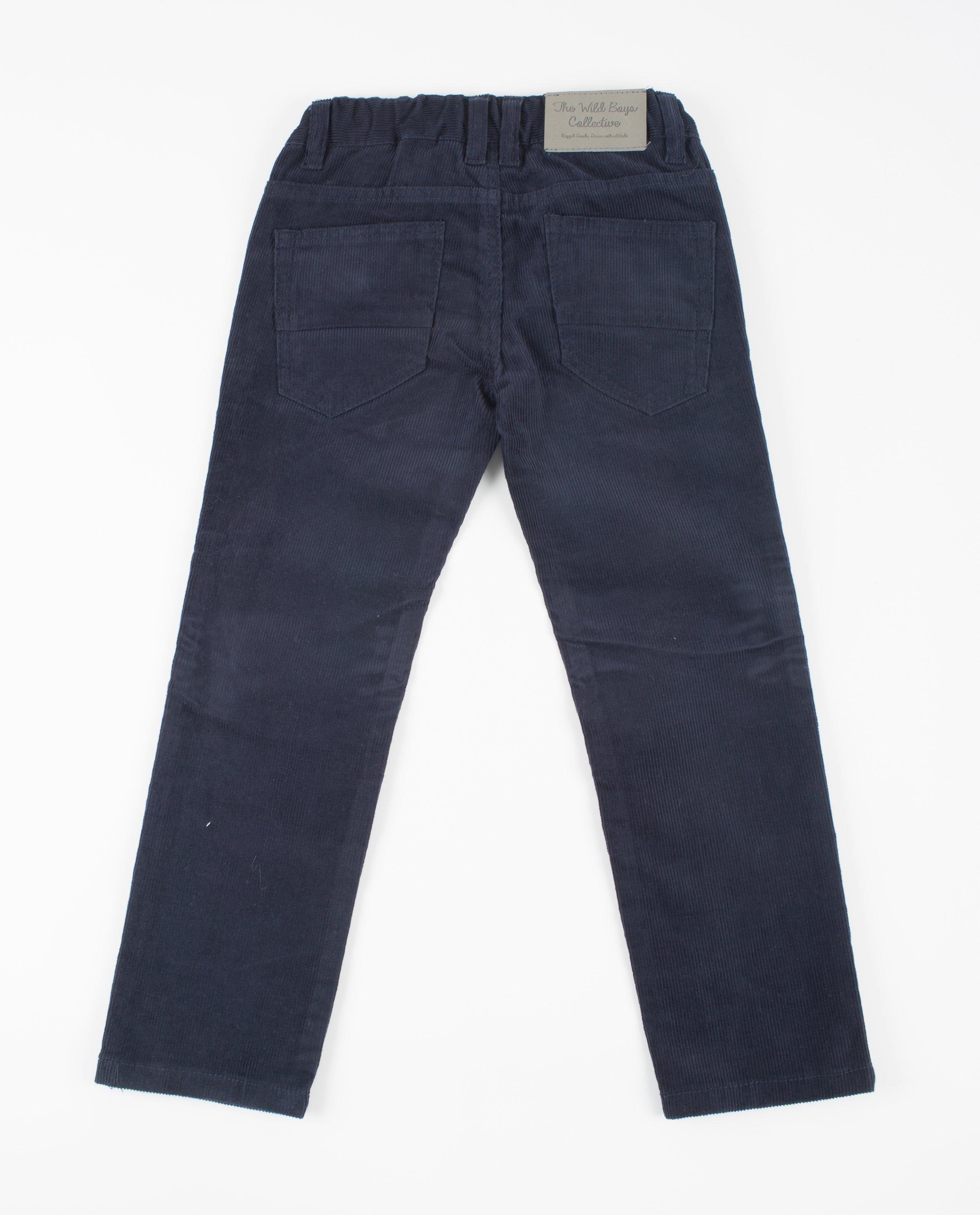 Pantalons - Corduroy broek met rechte pijpen