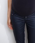 Pantalons - Donkerblauwe broek met coating