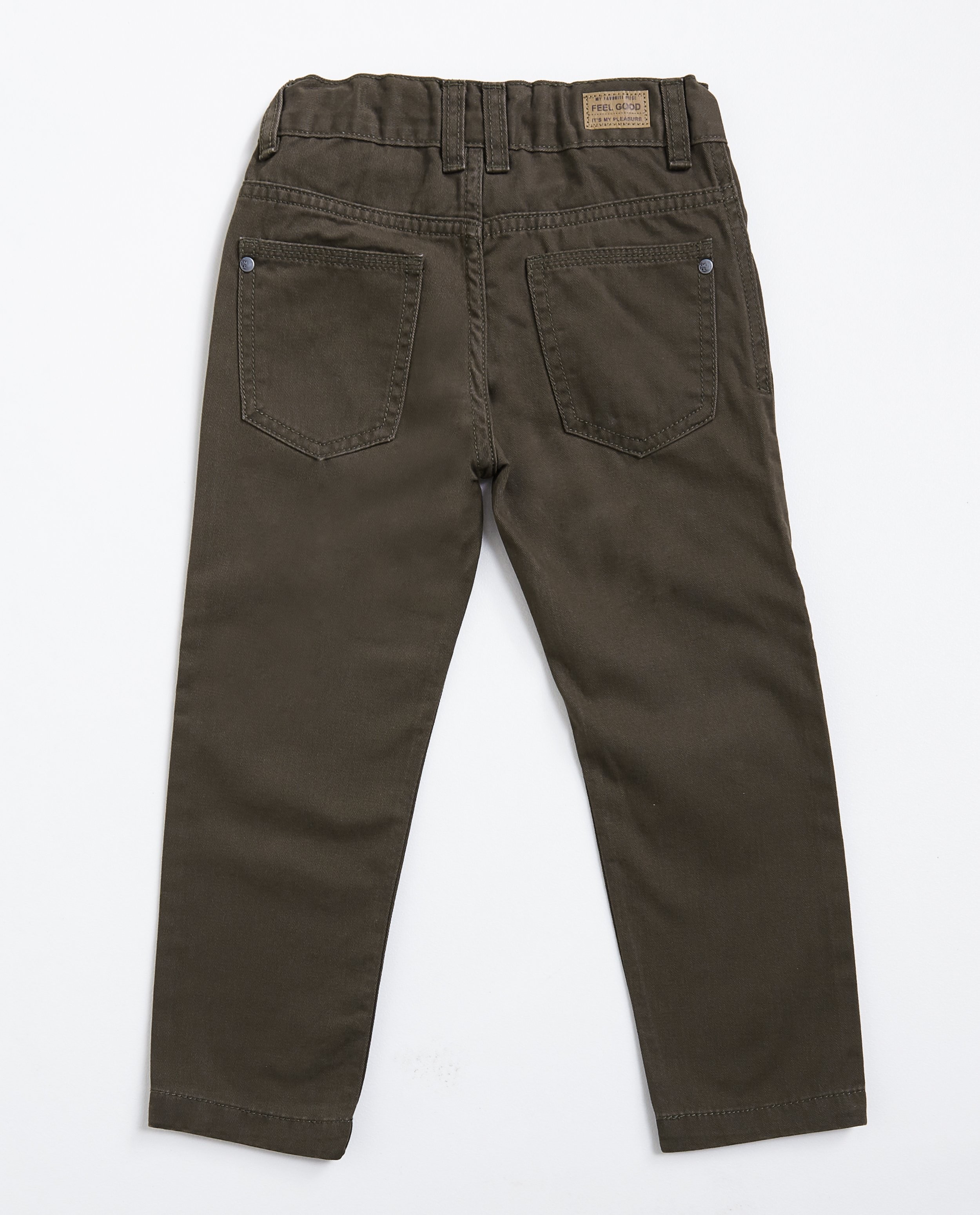 Pantalons - Katoenen broek met rechte pijpen