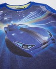 T-shirts - Blauwe longsleeve met print Rox