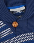 Truien - Blauwe trui met patroon