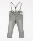 Grijze jeans met bretels - null - JBC