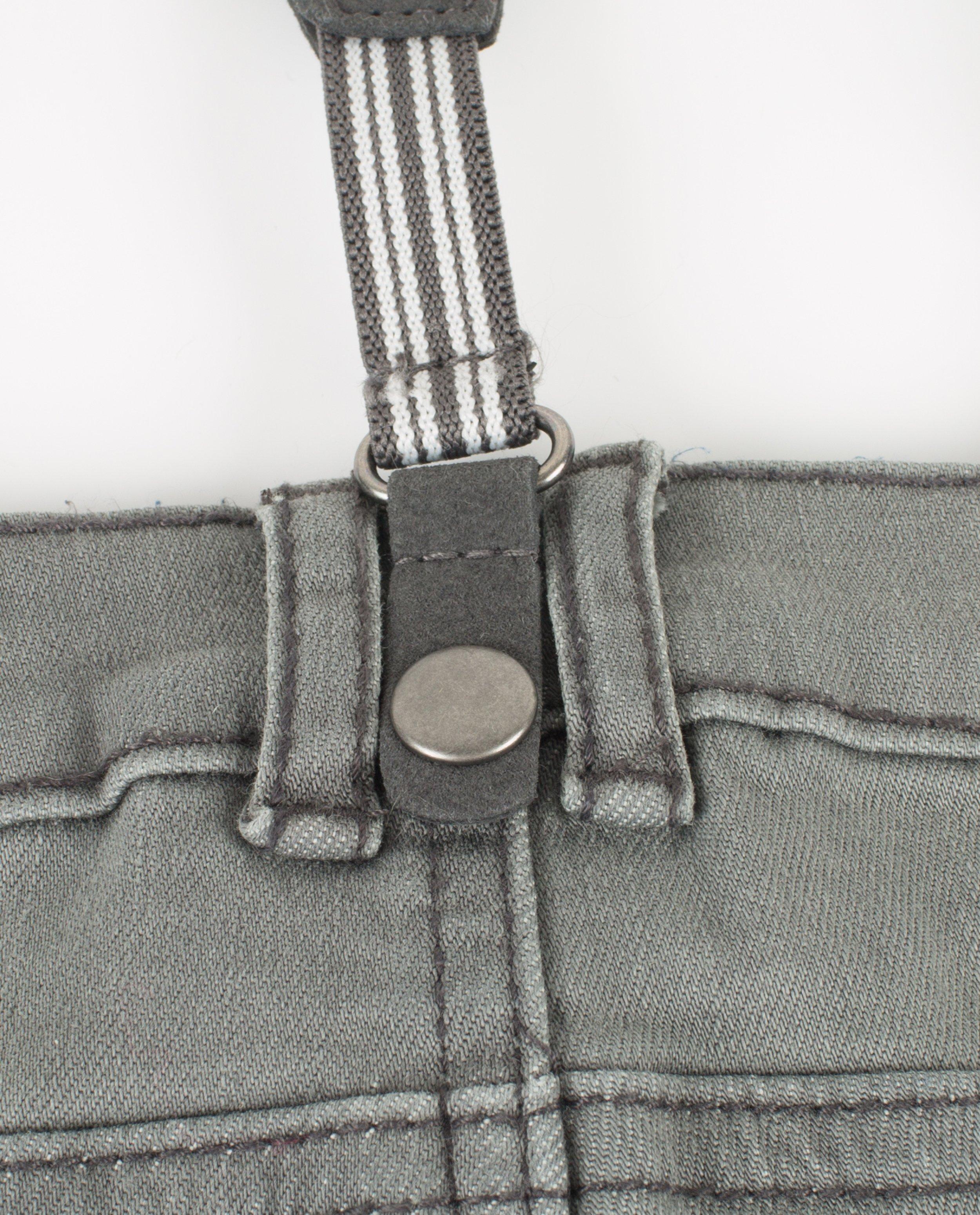 Jeans - Grijze jeans met bretels