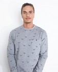 Grijze sweater met print - null - Groggy