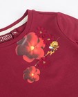 T-shirts - Rode longsleeve met bloemetjes Maya
