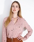 Chemises - Oudroze hemd met print