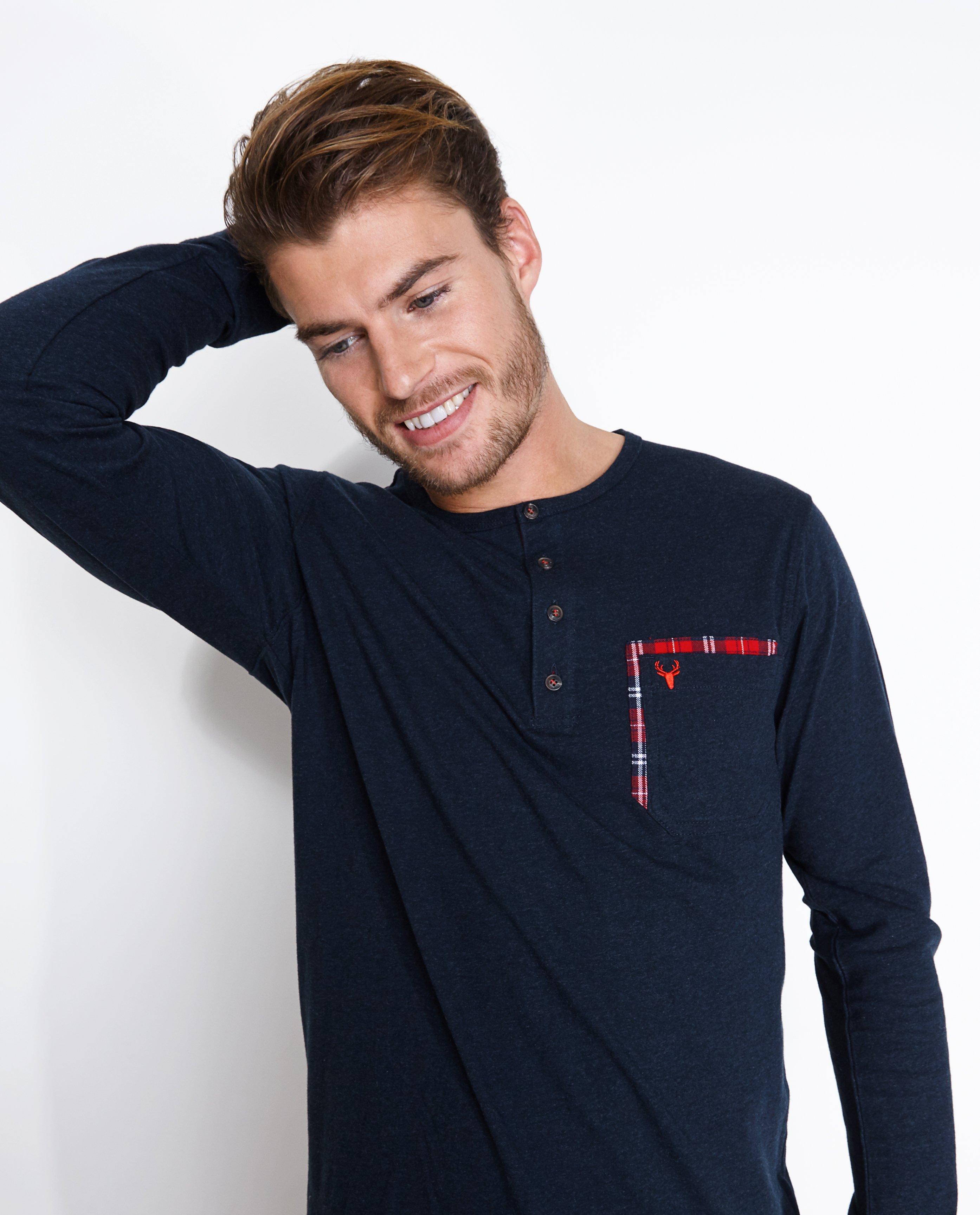 Pyjama met geruite broek - null - Tim Moore