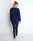 Sweats - Blauwe sweater met pailletten
