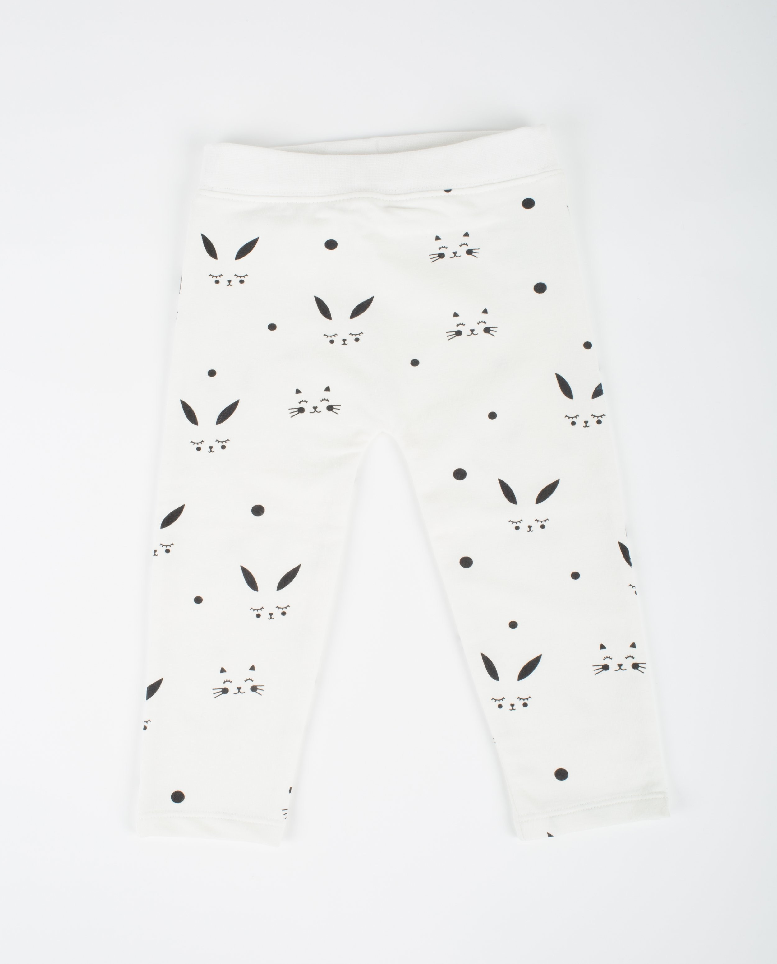 Pantalons - Broek met konijntjesprint