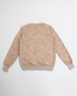 Sweats - Sweater met leather look en pailletten