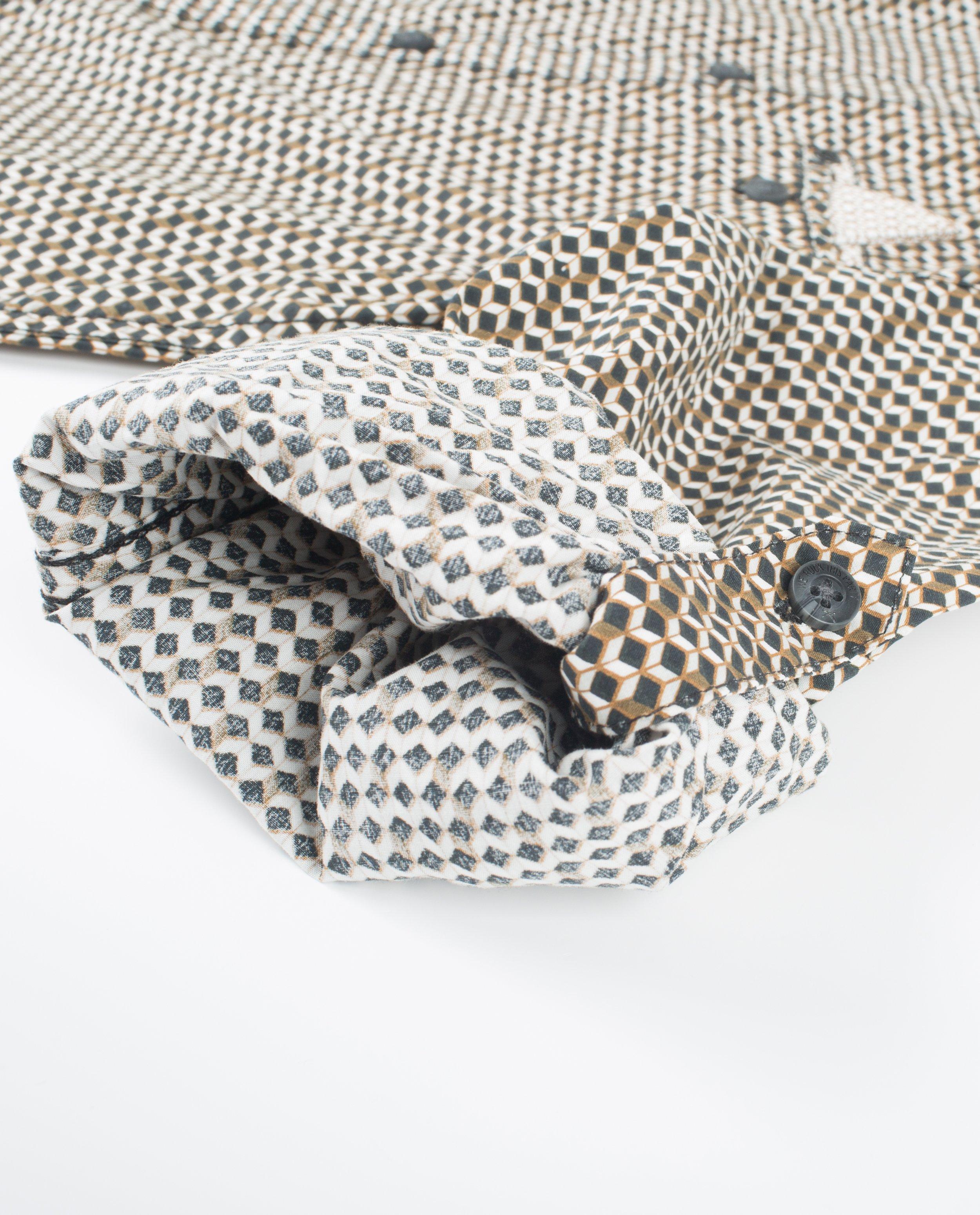Chemises - Bruin hemd met grafische print