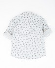 Chemises - Grijs hemd met vogelprint