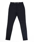 Jeans - Zwarte skinny broek met coating