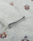 Truien - Grijze trui met figuurtjes