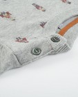 Truien - Grijze trui met figuurtjes