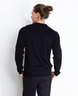 Truien - Zwarte trui met kraag en knoopjes