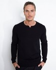 Zwarte trui met kleine V-hals - null - Iveo