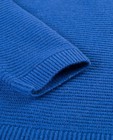 Truien - Blauwe geribde trui