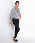 Indigo blouse met luipaardprint - null - JBC