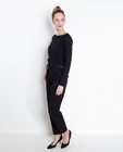 Truien - Zwarte trui met lurexmouwen