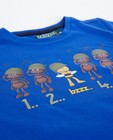 T-shirts - Donkerblauw T-shirt met print Maya