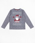 Grijze sweater met print - null - JBC