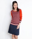 Truien - Rode trui met grafisch patroon