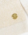 Cardigan - Witte cardigan met gouddraad