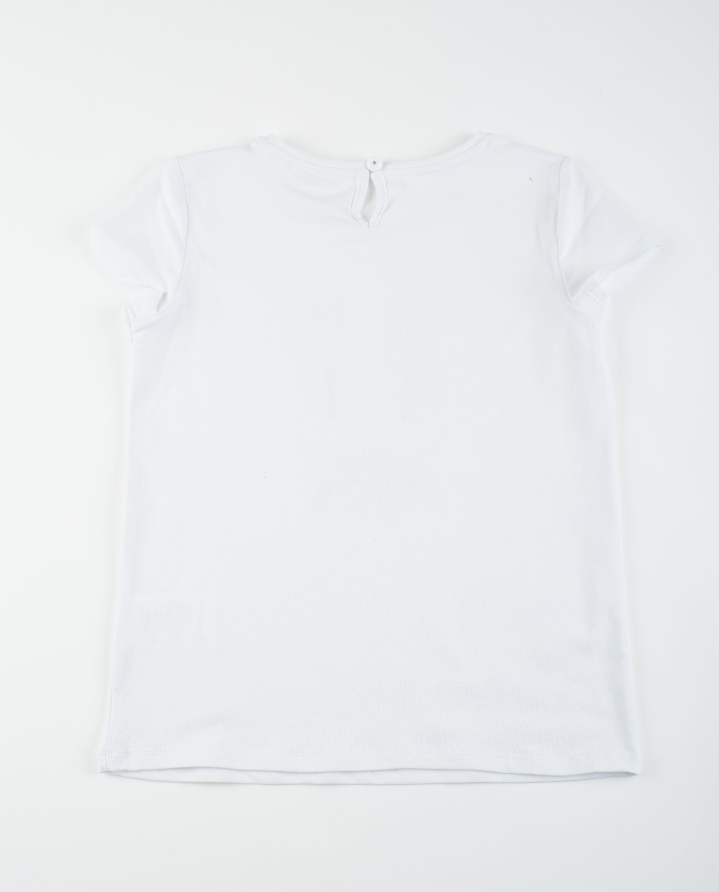 T-shirts - Wit T-shirt met versierde print