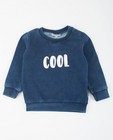 Sweater met opschrift, denim look - null - JBC