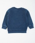 Sweaters - Sweater met opschrift, denim look