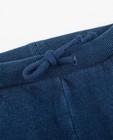 Pantalons - Sweatbroek met denim look