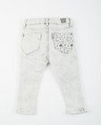 Jeans - Lichtgrijze verwassen skinny jeans
