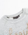 Sweats - Beige sweater met glitterprint