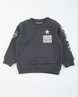 Donkergrijze sweater met print - null - JBC