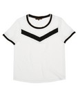 Witte blouse met grafische strepen - null - Sora