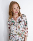 Hemden - Gladde blouse met exotische print