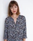 Hemden - Blauwe blouse met floral print