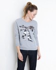 Sweats - Grijze sweater met pailletten
