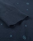 Truien - Blauwe trui met print