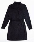 Robes - Zwarte imitatiesuède hemdjurk