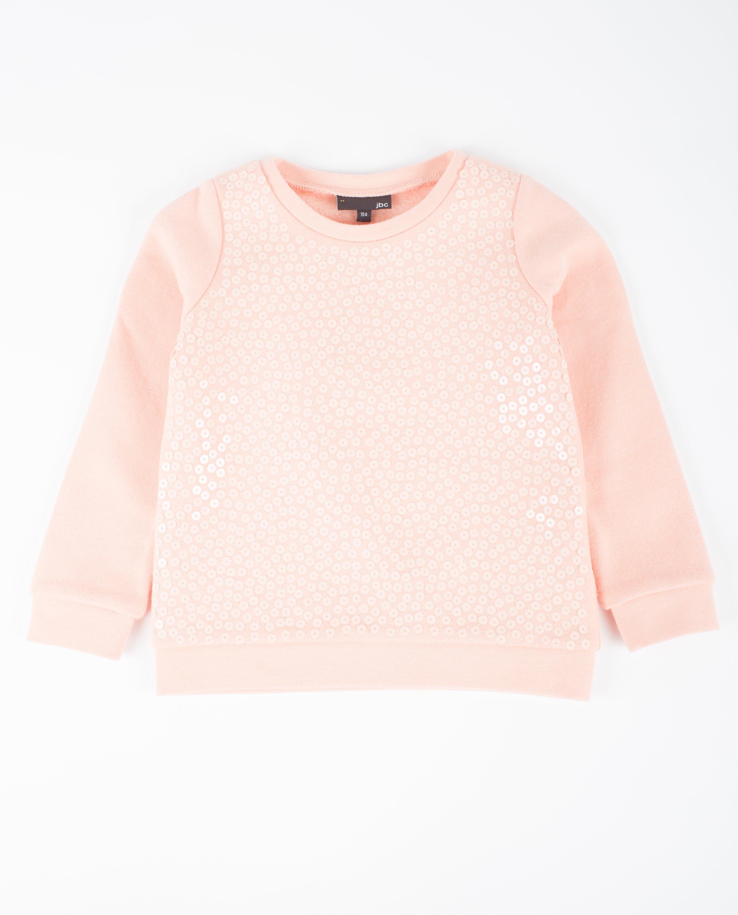 Sweaters - Zalmroze sweater met pailletten