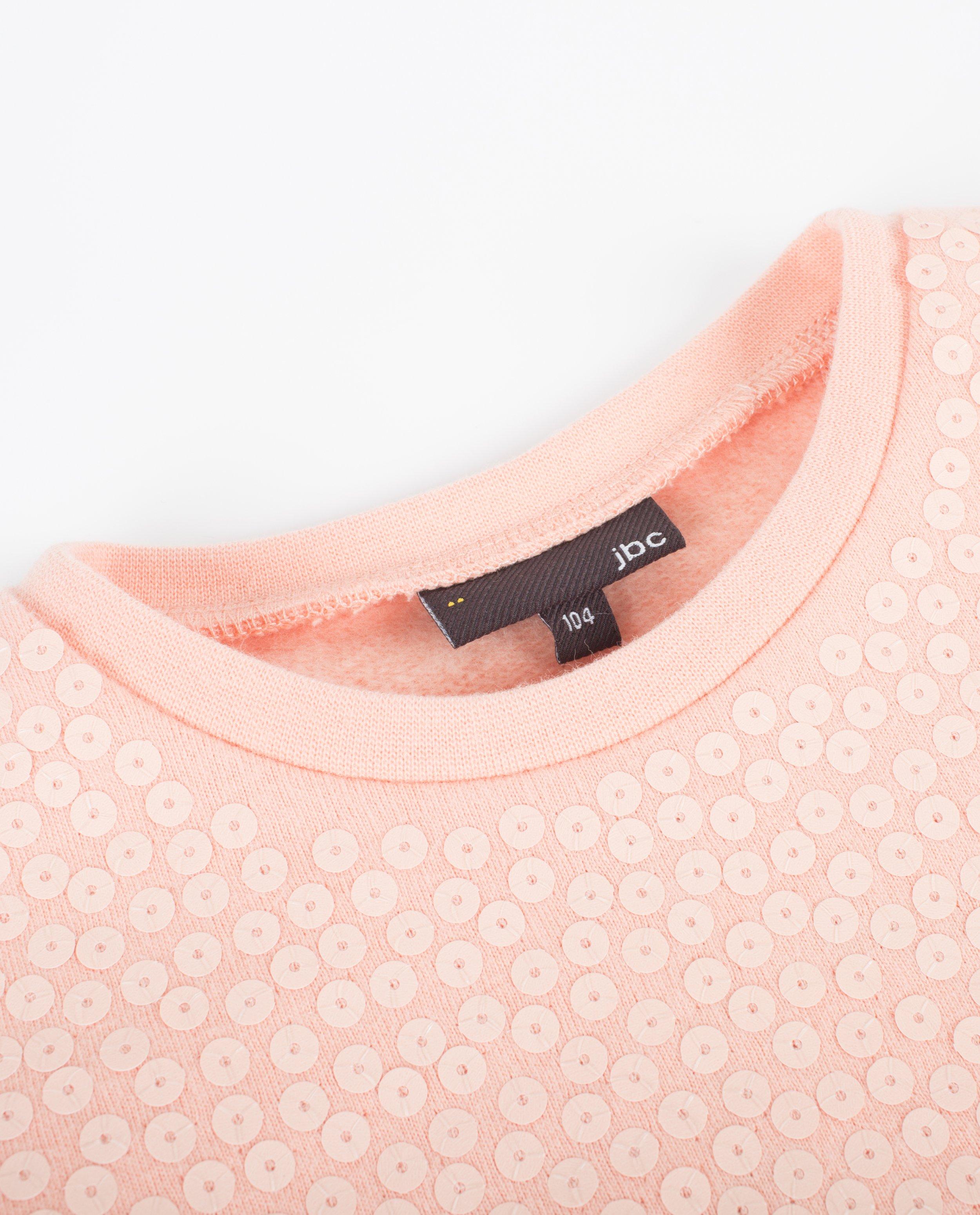 Sweaters - Zalmroze sweater met pailletten