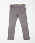Pantalons - Grijze broek met metallic riem