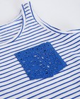T-shirts - Donkerblauwe top van biokatoen