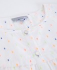 Hemden - Roomwitte blouse met fluoprint